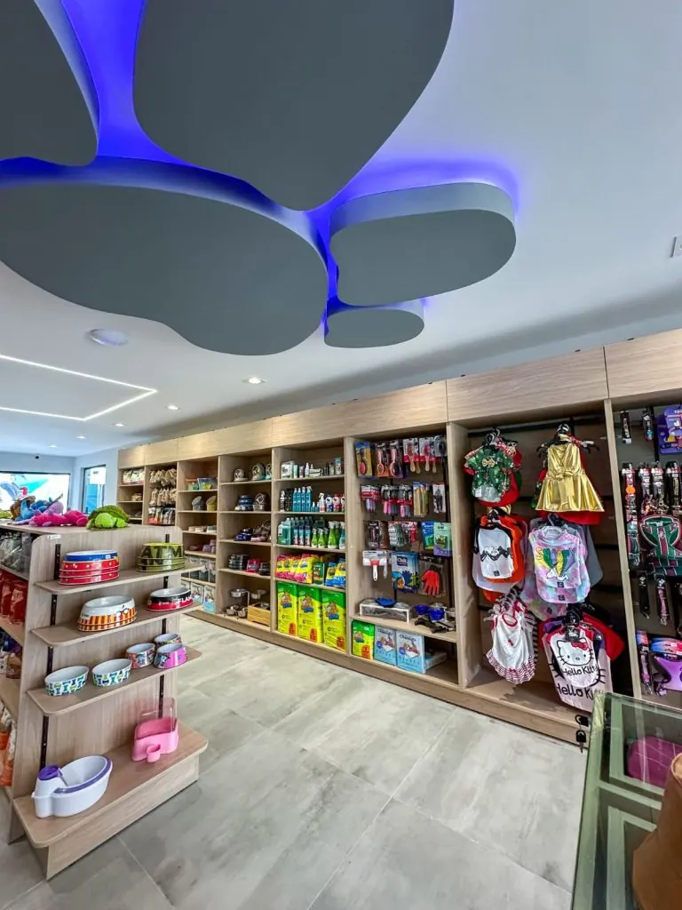 Ambiente interno da Fanykito Pet Shop